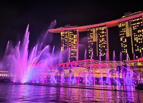 シンガポール夜景ツアー_スペクトラ鑑賞